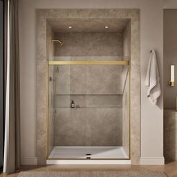 Kohler Levity Sliding Shower Door, 74'' H X 56-5/8 - 59-5/8'' W, with 1/4'' Thick Crystal Clear... - image 4