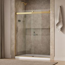 Kohler Levity Sliding Shower Door, 74'' H X 56-5/8 - 59-5/8'' W, with 1/4'' Thick Crystal Clear... - image 2