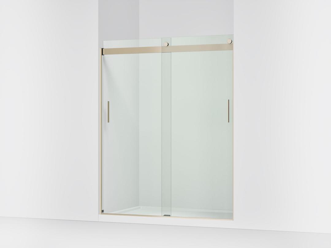 Kohler Levity Sliding Shower Door, 74'' H X 56-5/8 - 59-5/8'' W, with 1/4'' Thick Crystal Clear... by Kohler
