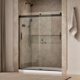 Kohler Levity Sliding Shower Door, 74'' H X 56-5/8 - 59-5/8'' W, with 1/4'' Thick Crystal Clear... - image 2