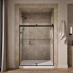 Kohler Levity Sliding Shower Door, 74'' H X 56-5/8 - 59-5/8'' W, with 1/4'' Thick Crystal Clear... - image 4