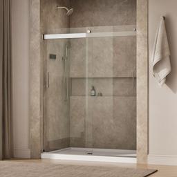 Kohler Levity Sliding Shower Door, 74'' H X 56-5/8 - 59-5/8'' W, with 1/4'' Thick Crystal Clear... - image 2