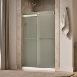 Kohler Levity Sliding Shower Door, 74'' H X 44-5/8 - 47-5/8'' W, with 1/4'' Thick Frosted Glass -... - image 2