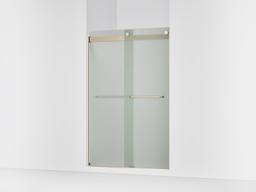 Kohler Levity Sliding Shower Door, 74'' H X 44-5/8 - 47-5/8'' W, with 1/4'' Thick Frosted Glass -... - image 1