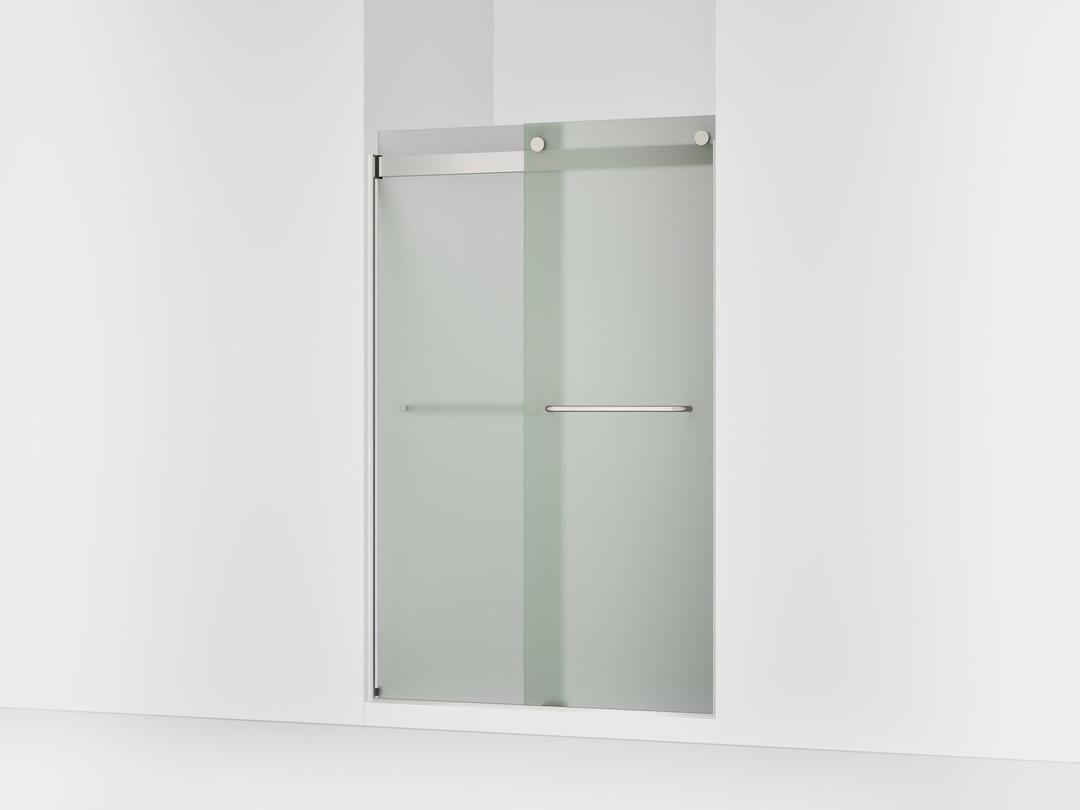 Kohler Levity Sliding Shower Door, 74'' H X 44-5/8 - 47-5/8'' W, with 1/4'' Thick Frosted Glass -... by Kohler
