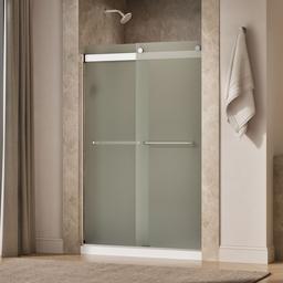 Kohler Levity Sliding Shower Door, 74'' H X 44-5/8 - 47-5/8'' W, with 1/4'' Thick Frosted Glass -... - image 2