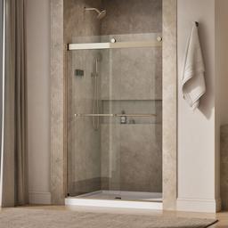 Kohler Levity Sliding Shower Door, 74'' H X 44-5/8 - 47-5/8'' W, with 1/4'' Thick Crystal Clear... - image 2