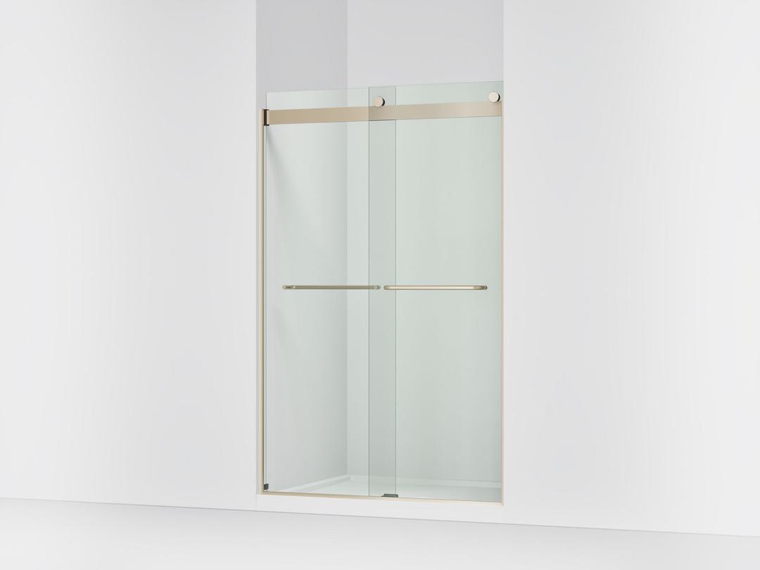 Kohler Levity Sliding Shower Door, 74'' H X 44-5/8 - 47-5/8'' W, with 1/4'' Thick Crystal Clear... by Kohler