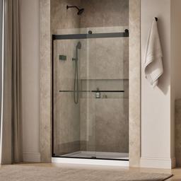Kohler Levity Sliding Shower Door, 74'' H X 44-5/8 - 47-5/8'' W, with 1/4'' Thick Crystal Clear... - image 2