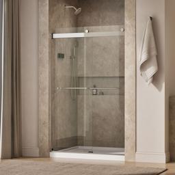 Kohler Levity Sliding Shower Door, 74'' H X 44-5/8 - 47-5/8'' W, with 1/4'' Thick Crystal Clear... - image 2