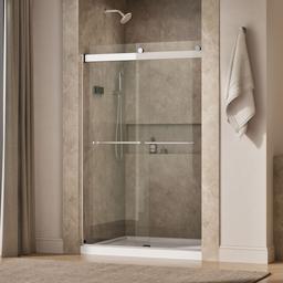 Kohler Levity Sliding Shower Door, 74'' H X 44-5/8 - 47-5/8'' W, with 1/4'' Thick Crystal Clear... - image 2