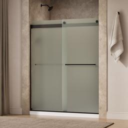 Kohler Levity Sliding Shower Door, 74'' H X 56-5/8 - 59-5/8'' W, with 1/4'' Thick Frosted Glass -... - image 2