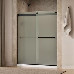 Kohler Levity Sliding Shower Door, 74'' H X 56-5/8 - 59-5/8'' W, with 1/4'' Thick Frosted Glass -... - image 2