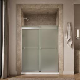 Kohler Levity Sliding Shower Door, 74'' H X 56-5/8 - 59-5/8'' W, with 1/4'' Thick Frosted Glass -... - image 4