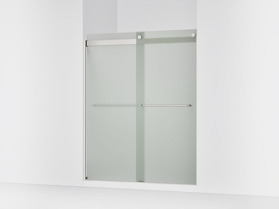 Kohler Levity Sliding Shower Door, 74'' H X 56-5/8 - 59-5/8'' W, with 1/4'' Thick Frosted Glass -... by Kohler