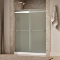 Kohler Levity Sliding Shower Door, 74'' H X 56-5/8 - 59-5/8'' W, with 1/4'' Thick Frosted Glass -... - image 2