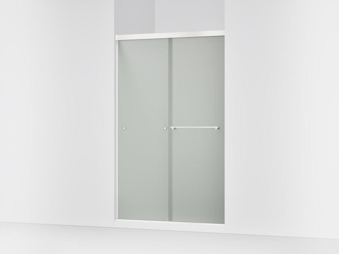 Revel Sliding shower door, 76'' H x 44-5/8 - 47-5/8'' W, with 5/16'' thick Frosted glass by Kohler