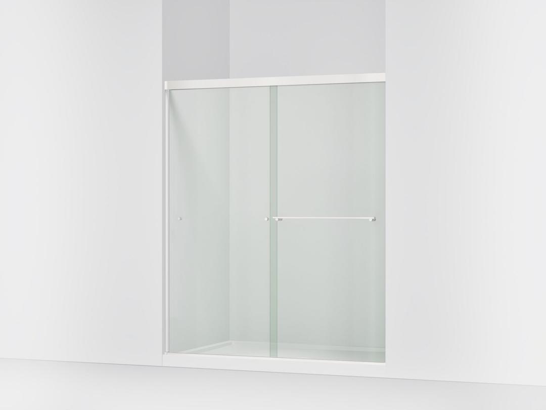 Revel Sliding shower door, 70'' H x 56-5/8 - 59-5/8'' W, with 1/4'' thick Crystal Clear glass by Kohler