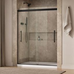 Kohler | Pleat | Sliding Shower Door - Matte Black - image 2