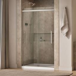 Kohler Pleat Frameless Sliding Shower Door, 79-1/16'' H X 44-5/8 - 47-5/8'' W, with 5/16'' Thick... - image 2