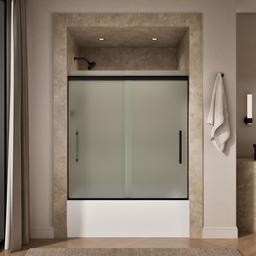 Kohler Pleat Frameless Sliding Bath Door, 63-9/16'' H X 54-5/8 - 59-5/8'' W, with 5/16'' Thick... - image 4