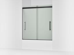 Kohler Pleat Frameless Sliding Bath Door, 63-9/16'' H X 54-5/8 - 59-5/8'' W, with 5/16'' Thick... - image 1