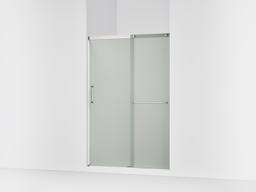 Elate Sliding shower door, 70-1/2'' H x 44-1/4 - 47-5/8'' W, with 1/4'' thick Frosted glass - Matte Nickel - image 1