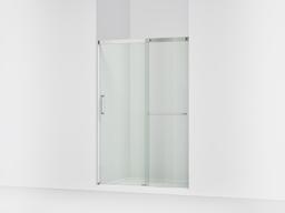 Elate Sliding shower door, 70-1/2'' H x 50-1/4 - 53-5/8'' W, with 1/4'' thick Crystal Clear glass - Matte Nickel - image 1
