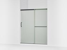 Elate Sliding shower door, 70-1/2'' H x 56-1/4 - 59-5/8'' W, with 1/4'' thick Frosted glass - Matte Black - image 1