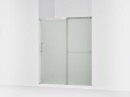 Elate Sliding shower door, 70-1/2'' H x 56-1/4 - 59-5/8'' W, with 1/4'' thick Frosted glass - Matte Nickel - image 1