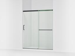 Elate Sliding shower door, 70-1/2'' H x 56-1/4 - 59-5/8'' W, with 1/4'' thick Crystal Clear glass - Matte Black - image 1