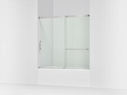 Elate 56-3/4'' H sliding bath door with 1/4''-thick glass - Matte Nickel - image 1