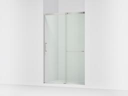 Elate Sliding shower door, 75-1/2'' H x 44-1/4 - 47-5/8'' W, with heavy 5/16'' thick Crystal Clear glass - Matte Nickel - image 1