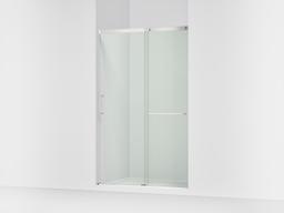 Elate Sliding shower door, 75-1/2'' H x 44-1/4 - 47-5/8'' W, with heavy 5/16'' thick Crystal Clear glass - Bright Silver - image 1