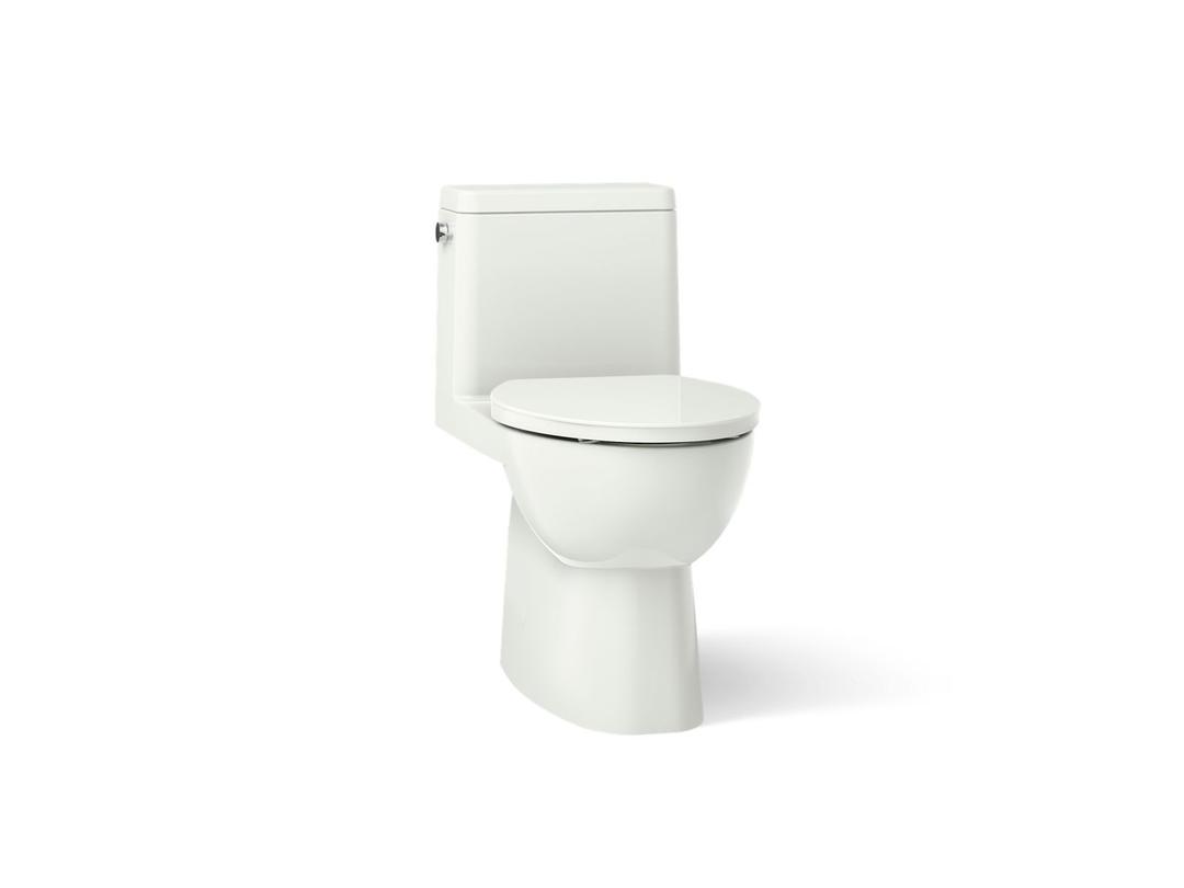 Reach One-piece compact elongated toilet with skirted trapway, 1.28 gpf by Kohler