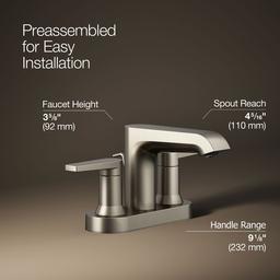 Centerset bathroom sink faucet, 1.2 gpm - image 2