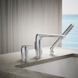 Avid Deck-mount bath faucet with handshower - image 2