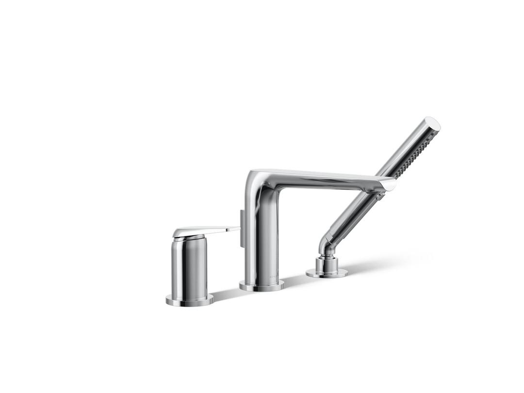 Avid Deck-mount bath faucet with handshower by Kohler