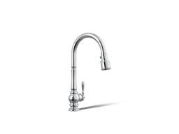 Artifacts Pull-down kitchen sink faucet with three-function sprayhead - image 1