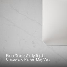 24'' wall-hung bathroom vanity cabinet with sink and quartz top - image 11