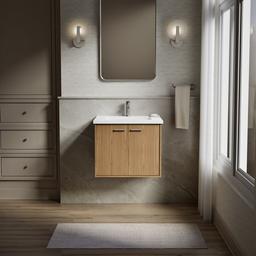 24'' wall-hung bathroom vanity cabinet with sink and quartz top - image 5