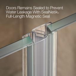 ComponentsE Frameless pivot shower door, 71-9/16'' H x 33-5/8 - 34-3/8'' W, with 3/8'' thick Crystal Clear glass - image 12