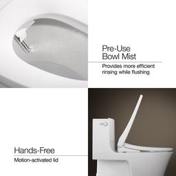 PureWash E880 Round-front bidet toilet seat with remote control - image 12