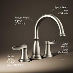 Bellera Deck-mount bath faucet trim - image 7