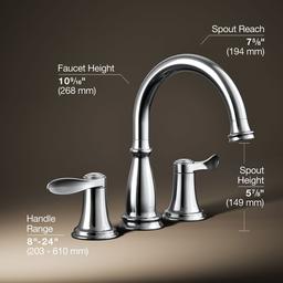 Bellera Deck-mount bath faucet trim - image 6