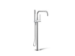 Kohler Purist Floor-mount Bath Filler Trim with Handshower - Vibrant Brushed Nickel - image 2