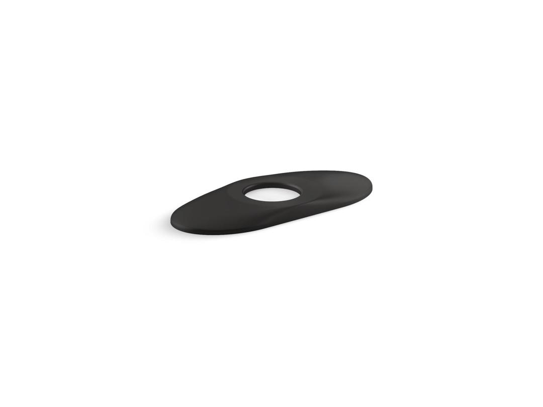 Escutcheon plate, 6'' - Matte Black by Kohler
