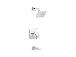 Kohler Parallel Rite-temp Bath and Shower Trim Kit, 2.5 Gpm - Polished Chrome - image 1