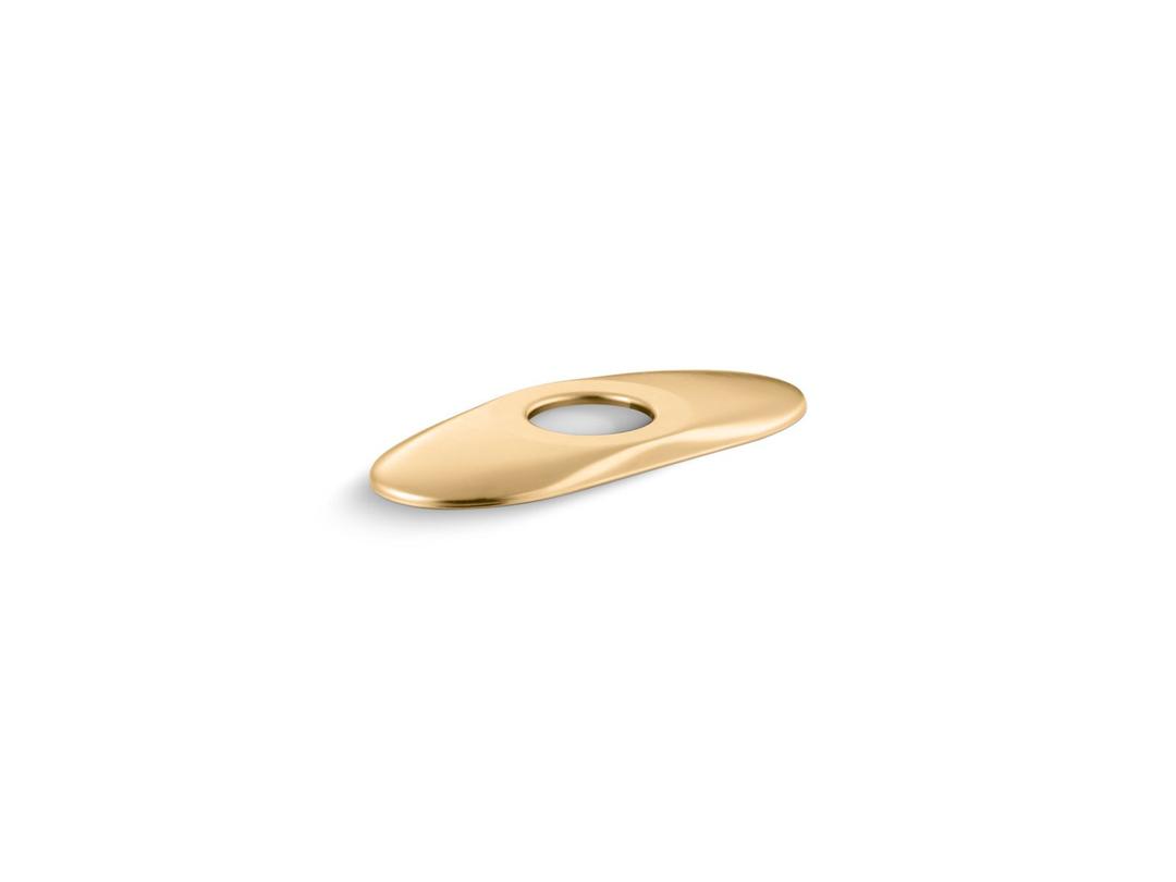 Escutcheon plate, 6'' - Vibrant Brushed Moderne Brass by Kohler