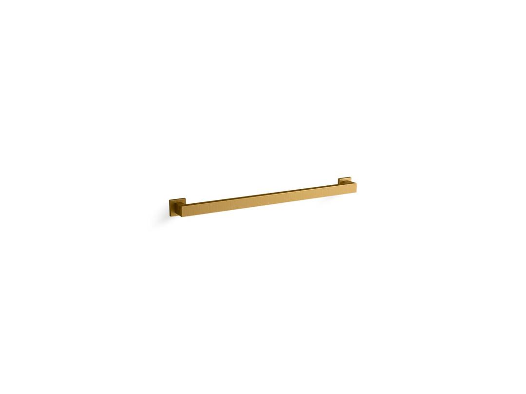 Square 24'' grab bar - Vibrant Brushed Moderne Brass by Kohler